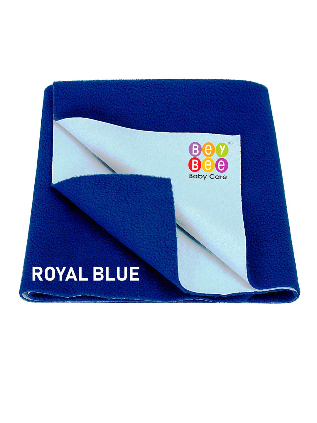 BeyBee Unisex Kids Blue Solid Waterproof Dry Sheet Cotton Mattress Protector 200 X 140 cm