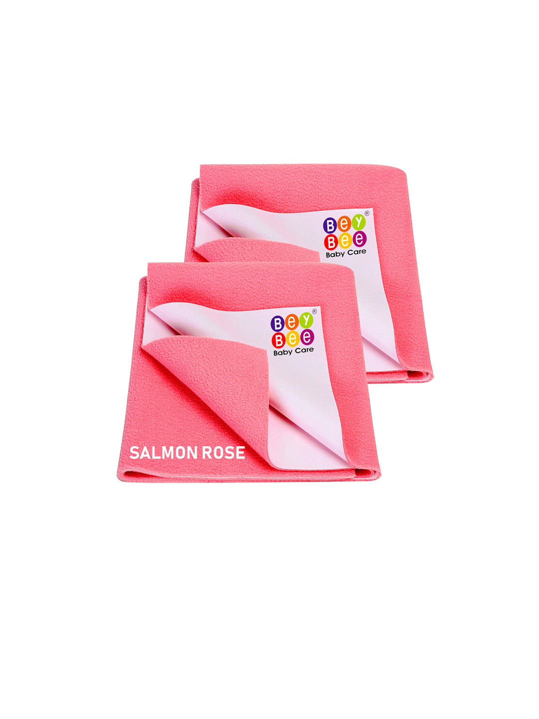 BeyBee Set of 2 Pink Waterproof Bed Protector