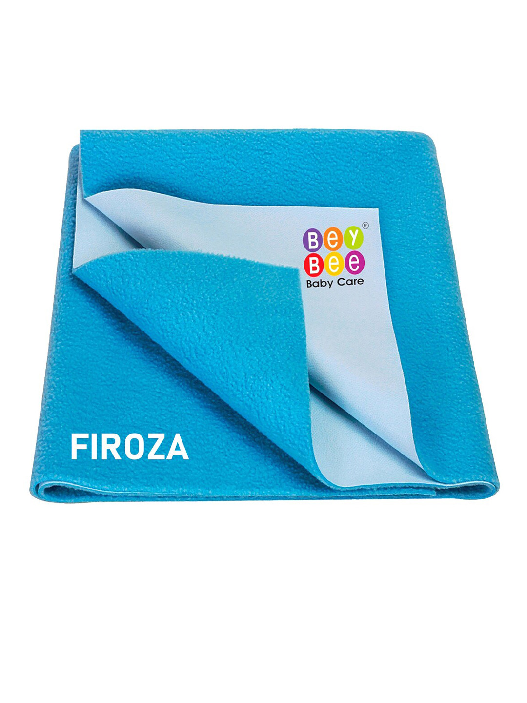 BeyBee Kids Blue Quick Dry Waterproof Cotton Medium Size Baby Bed Protector
