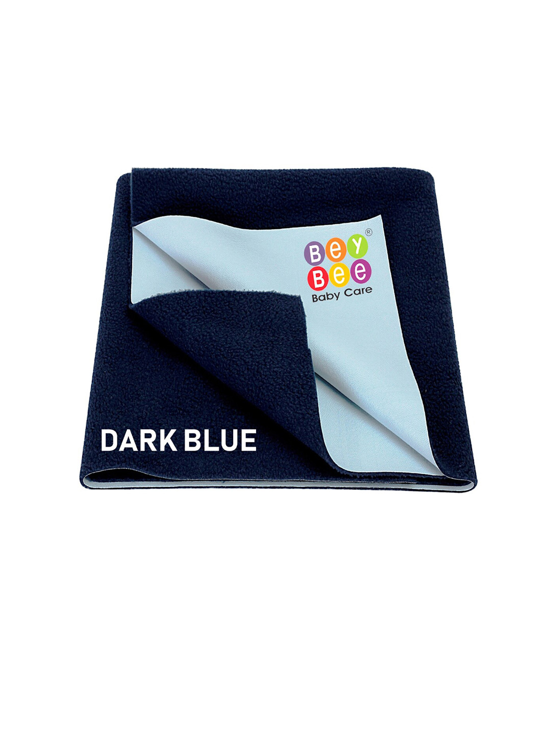 BeyBee Kids Navy Blue Solid Mattress Protectors