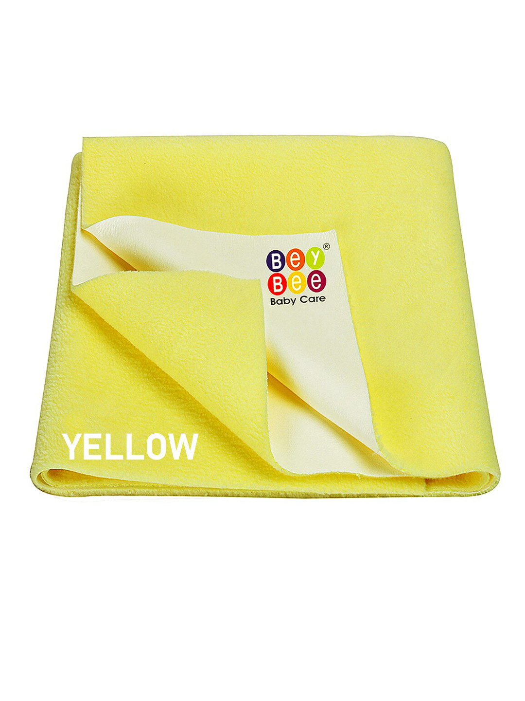 BeyBee Yellow Quick Dry Baby Bed Protector Waterproof Mattress