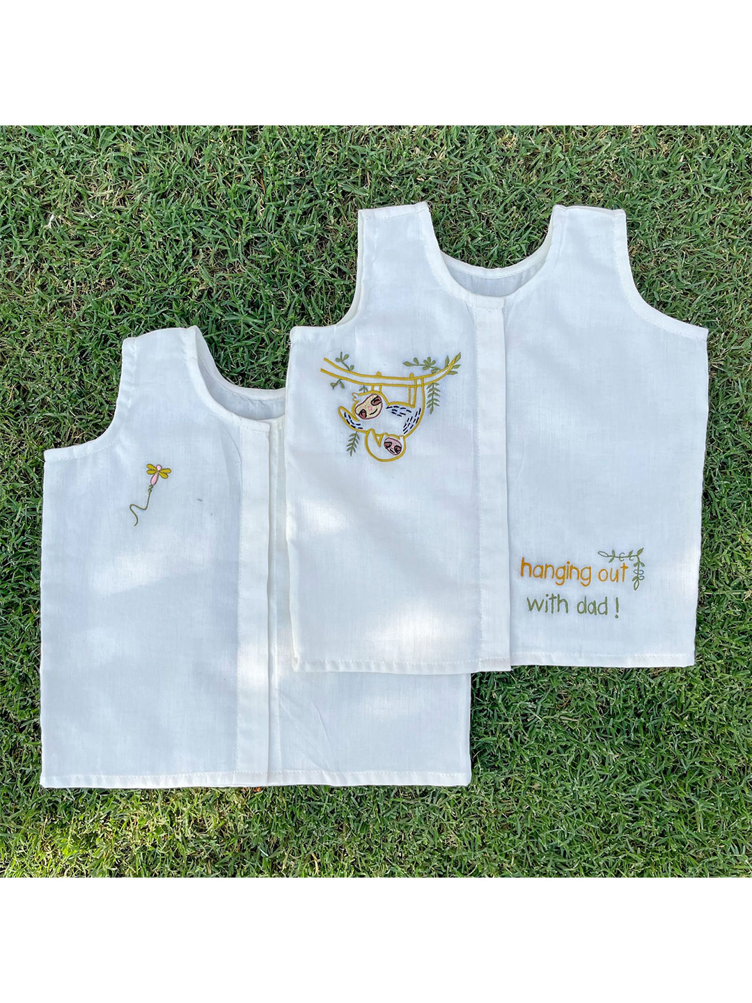 Bhaakur Unisex Kids White Comfort Floral Casual Shirt