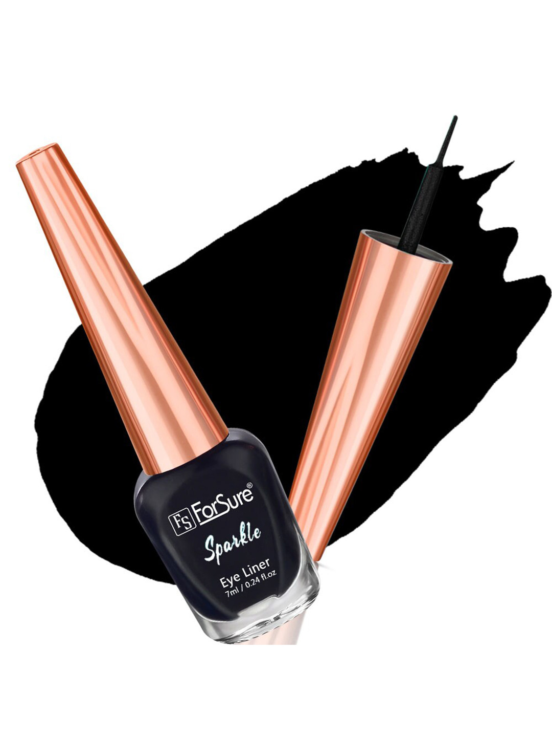 ForSure Sparkle Absolute Shine Liquid Long Lasting Eyeliner 7 ml - Intense Black 01