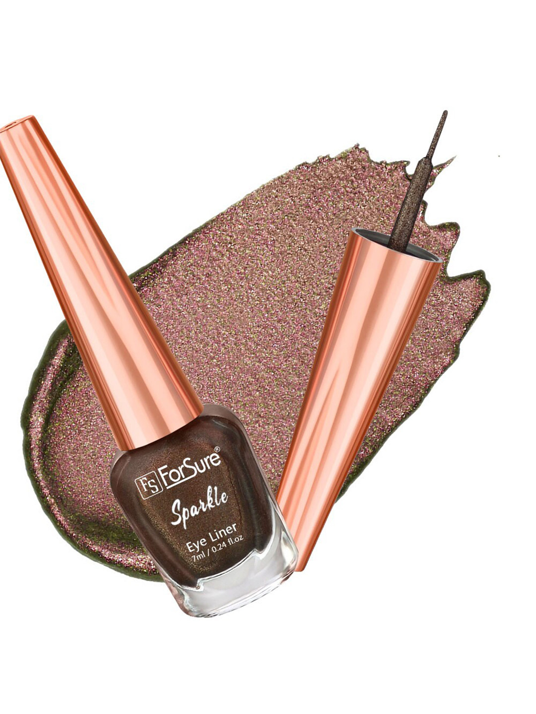 ForSure Sparkle Absolute Shine Liquid Long Lasting Eyeliner 7 ml - Glitter Brown 06
