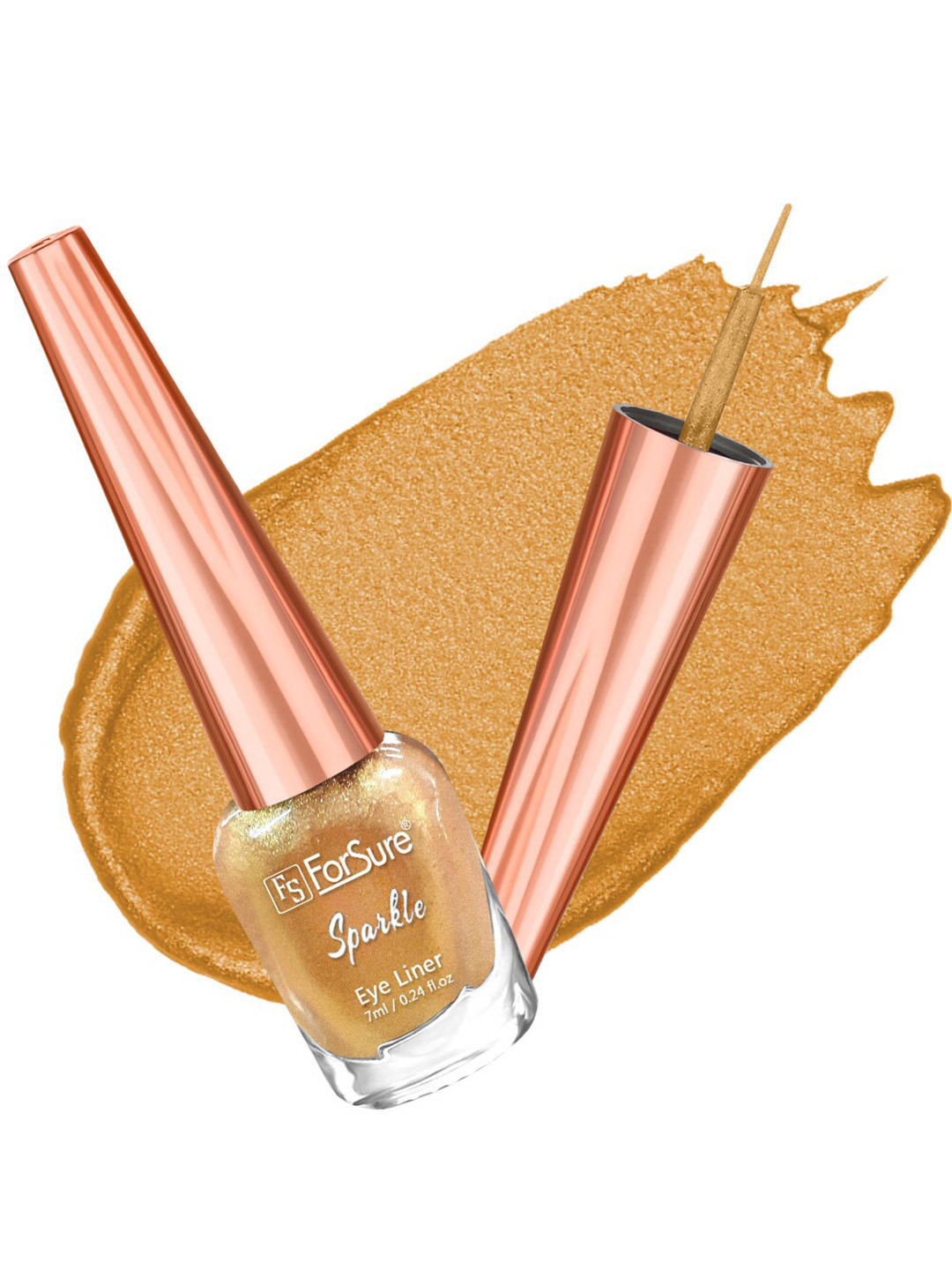 ForSure Sparkle Absolute Shine Liquid Long Lasting Eyeliner 7 ml - Golden 04