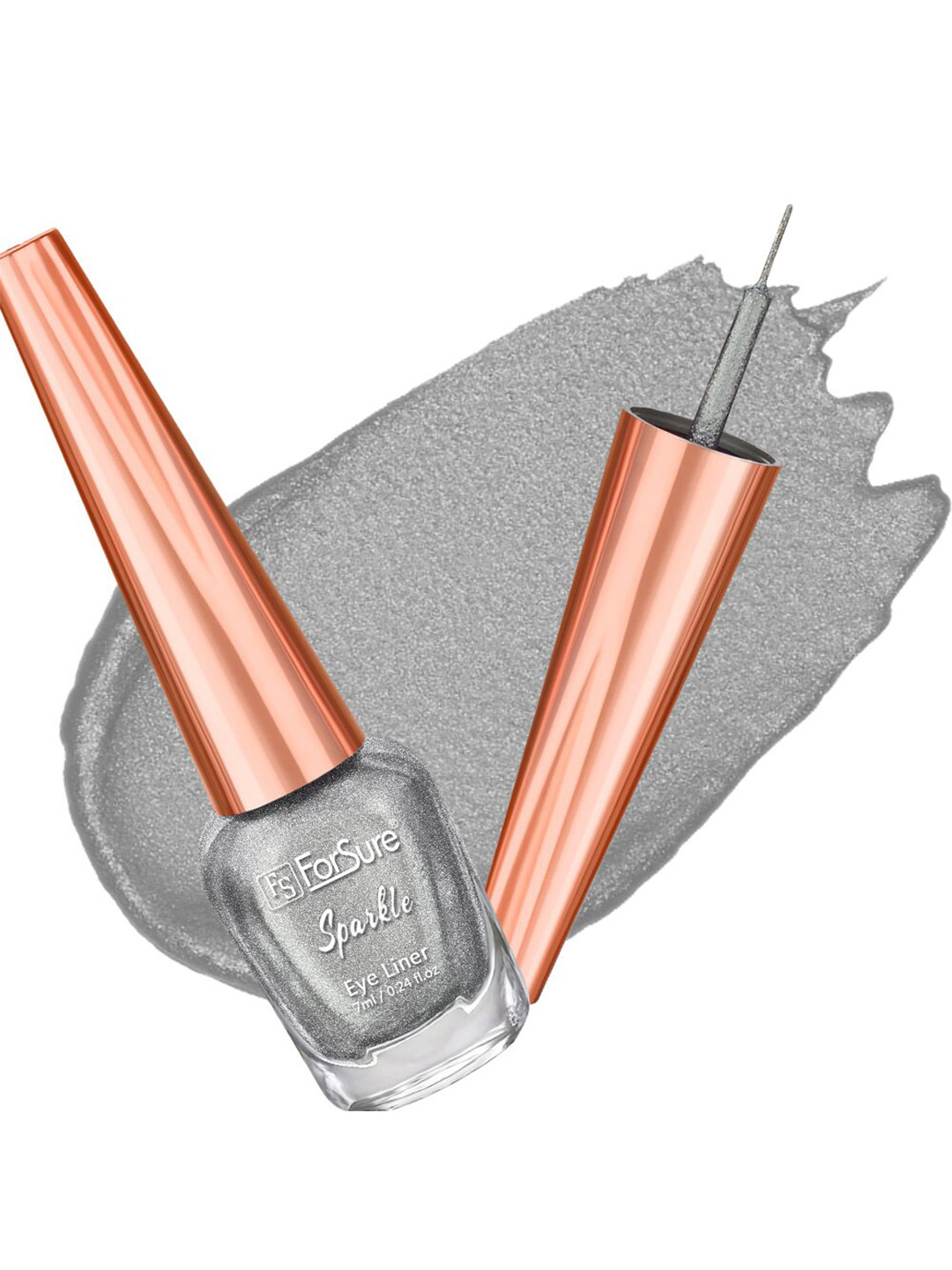 ForSure Sparkle Absolute Shine Liquid Long Lasting Eyeliner 7 ml - Silver 05