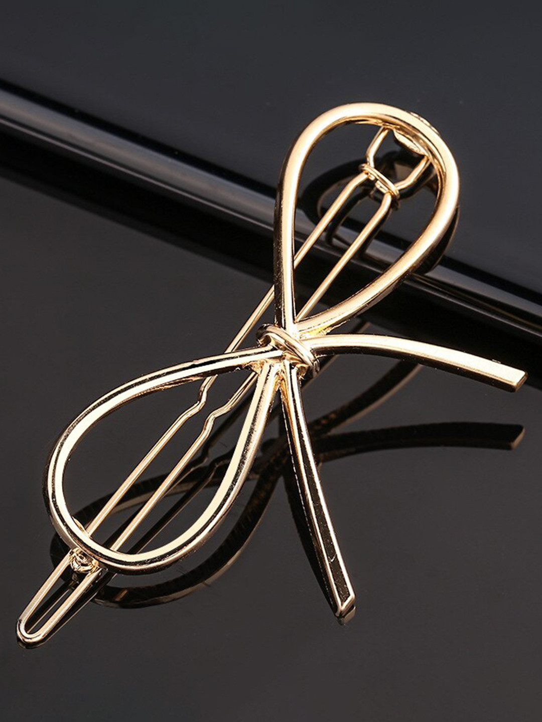 Krelin Women Gold-Toned Pack of 6 Bobby Pins
