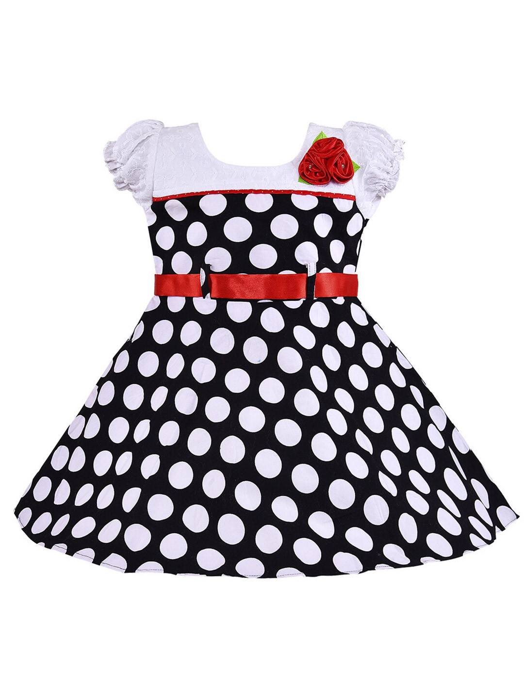 Wish Karo Baby Girl Black Frock Dress