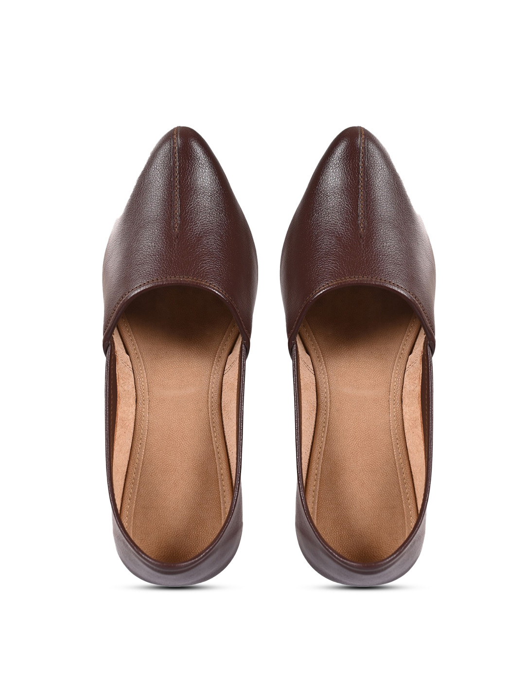 Aristitch Men Brown Leather Slip-On Sneakers