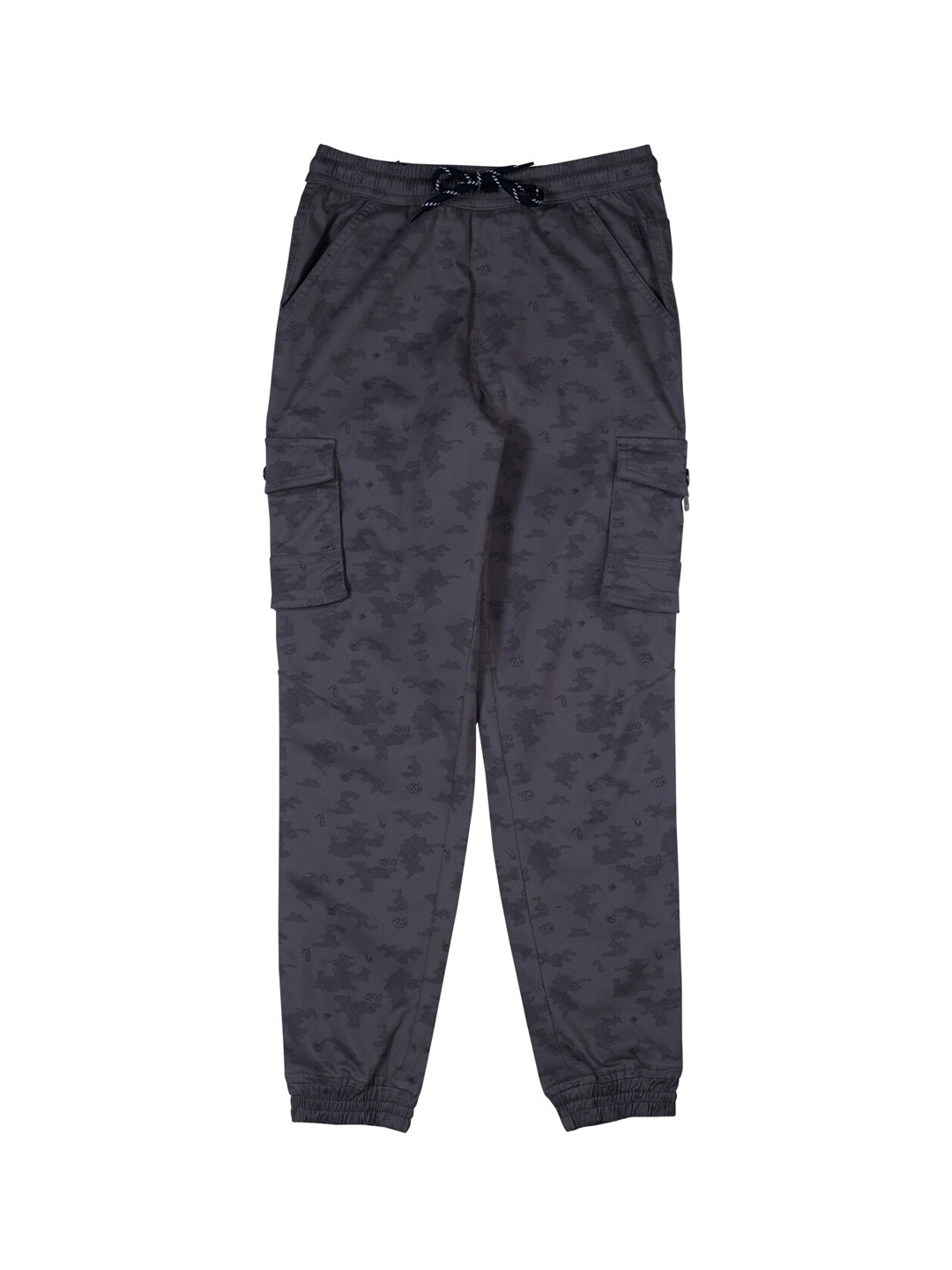 Gini and Jony Boys Black Cargos Trousers