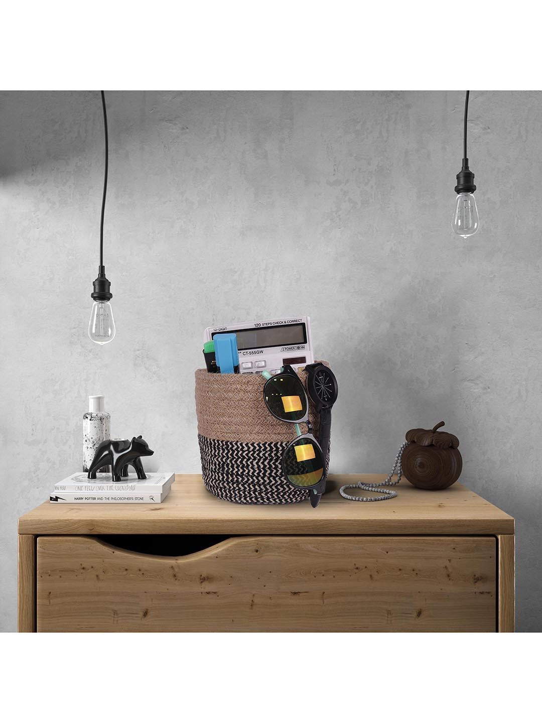 ASTRID Beige & Brown Laundry Bag