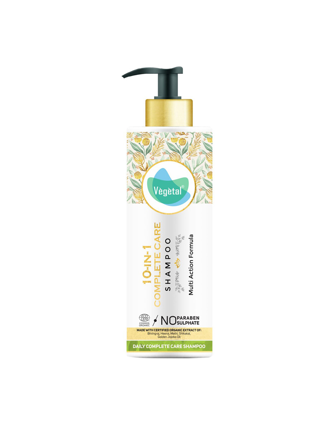 Vegetal 10 In 1 Complete Care Shampoo with Bhringraj & Shikakai - 200 ml