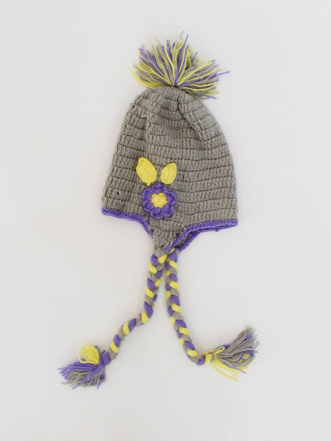 Woonie Unisex Kids Grey Caps