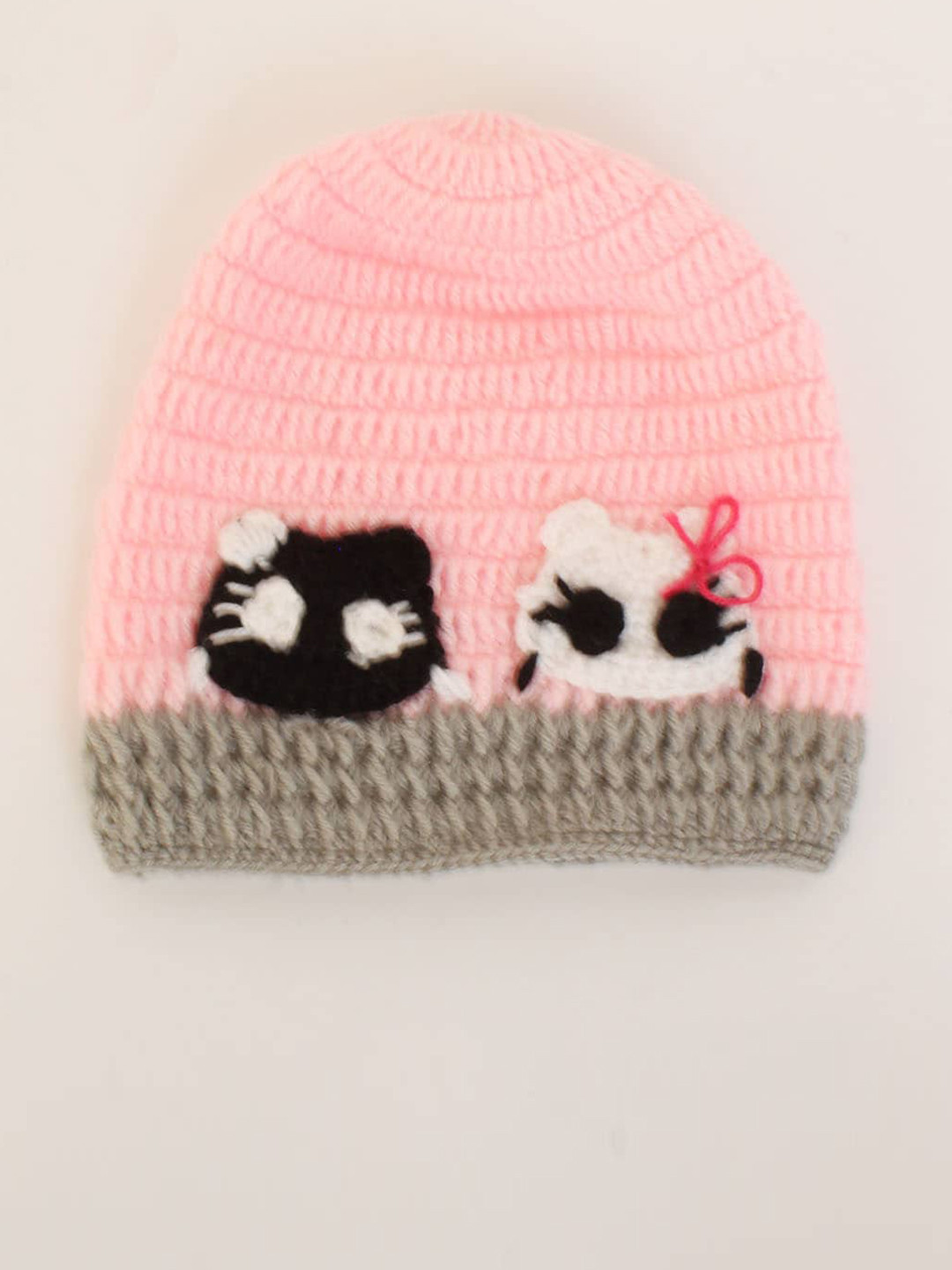 Woonie Unisex Kids Pink Caps
