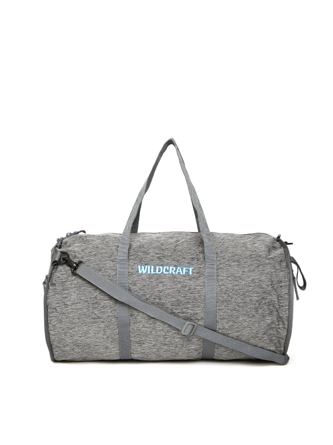Wildcraft Unisex Grey Melange Frisbee Foldable Duffel Bag with Sling Strap