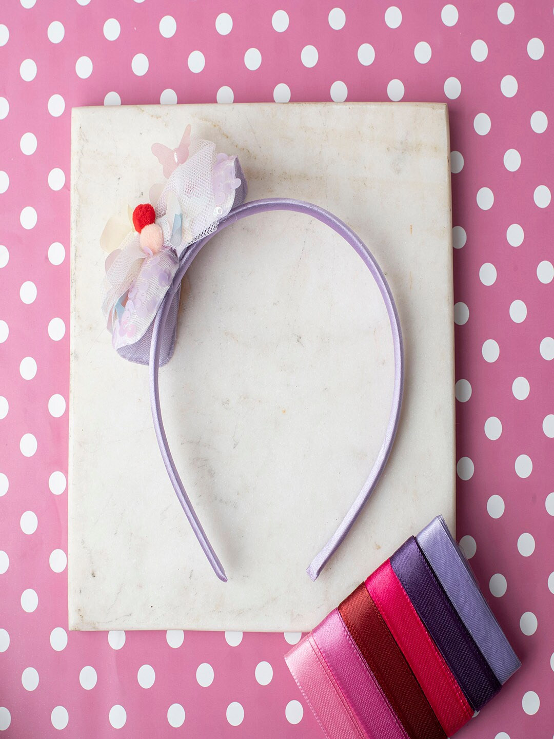 Jewelz Purple Jewelz Cute Hair Band for Girls with Beautiful Bow Design