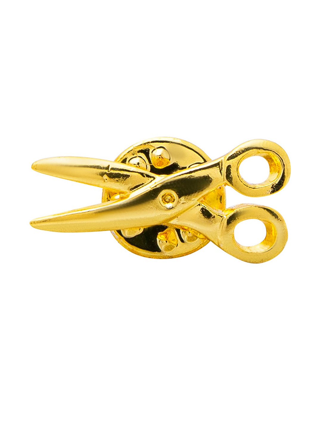 bodha Men Gold-Plated Scissor Design Brooch
