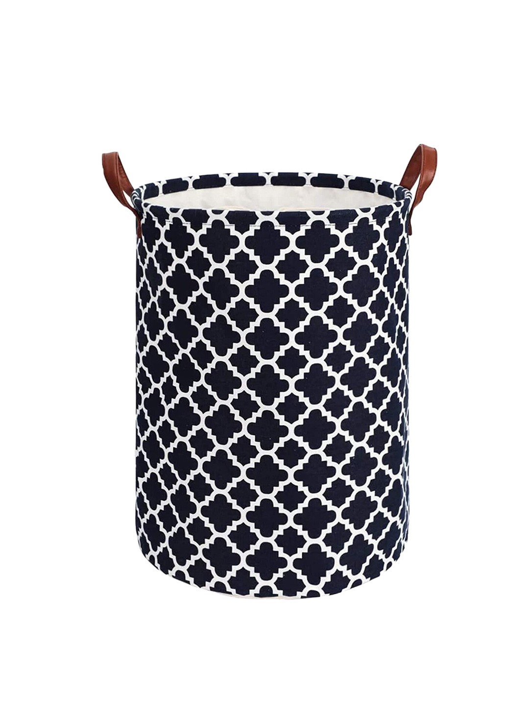 HOUSE OF QUIRK Black Printed Drawstring Laundry Bag