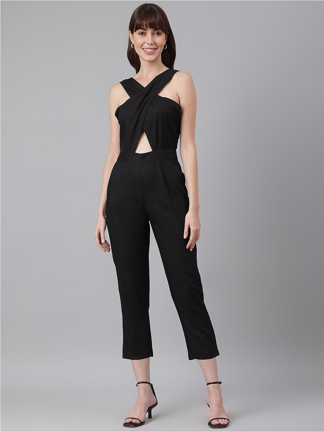 Buy FLAMBOYANT Women Black Culotte Jumpsuit Jumpsuit for Women