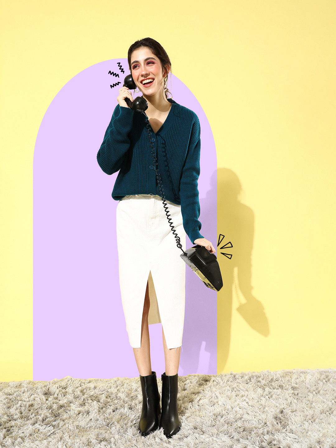 Mast & Harbour Women Blue Cardigan
