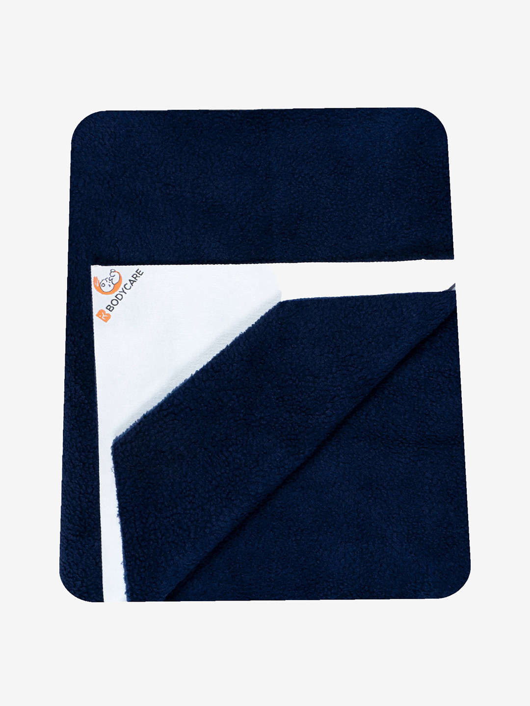 Bodycare Navy Blue Solid Mattress Protector