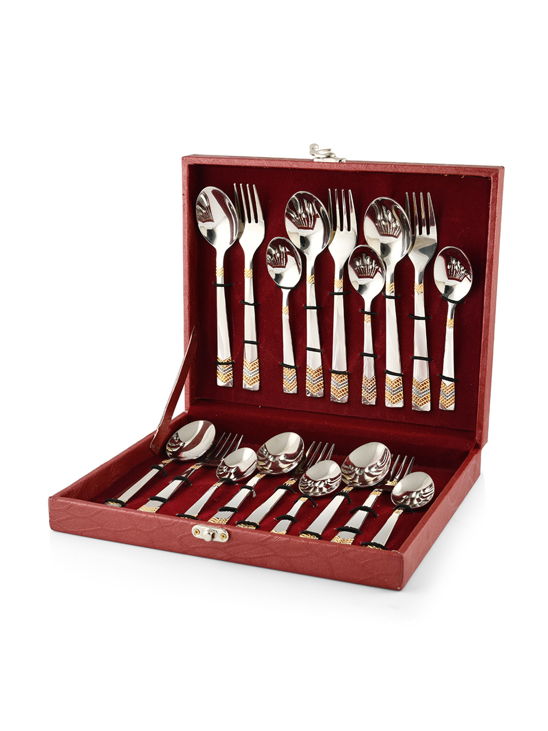 FNS Set Of 18 Stainless Steel Cutlery set with Box