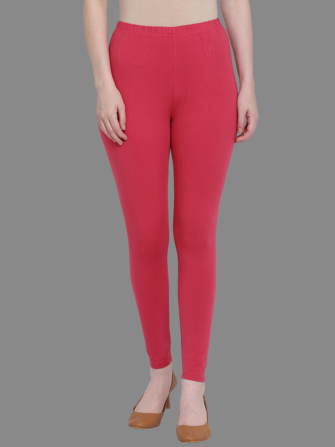 SPIFFY Women Pink Solid Full Length Leggings