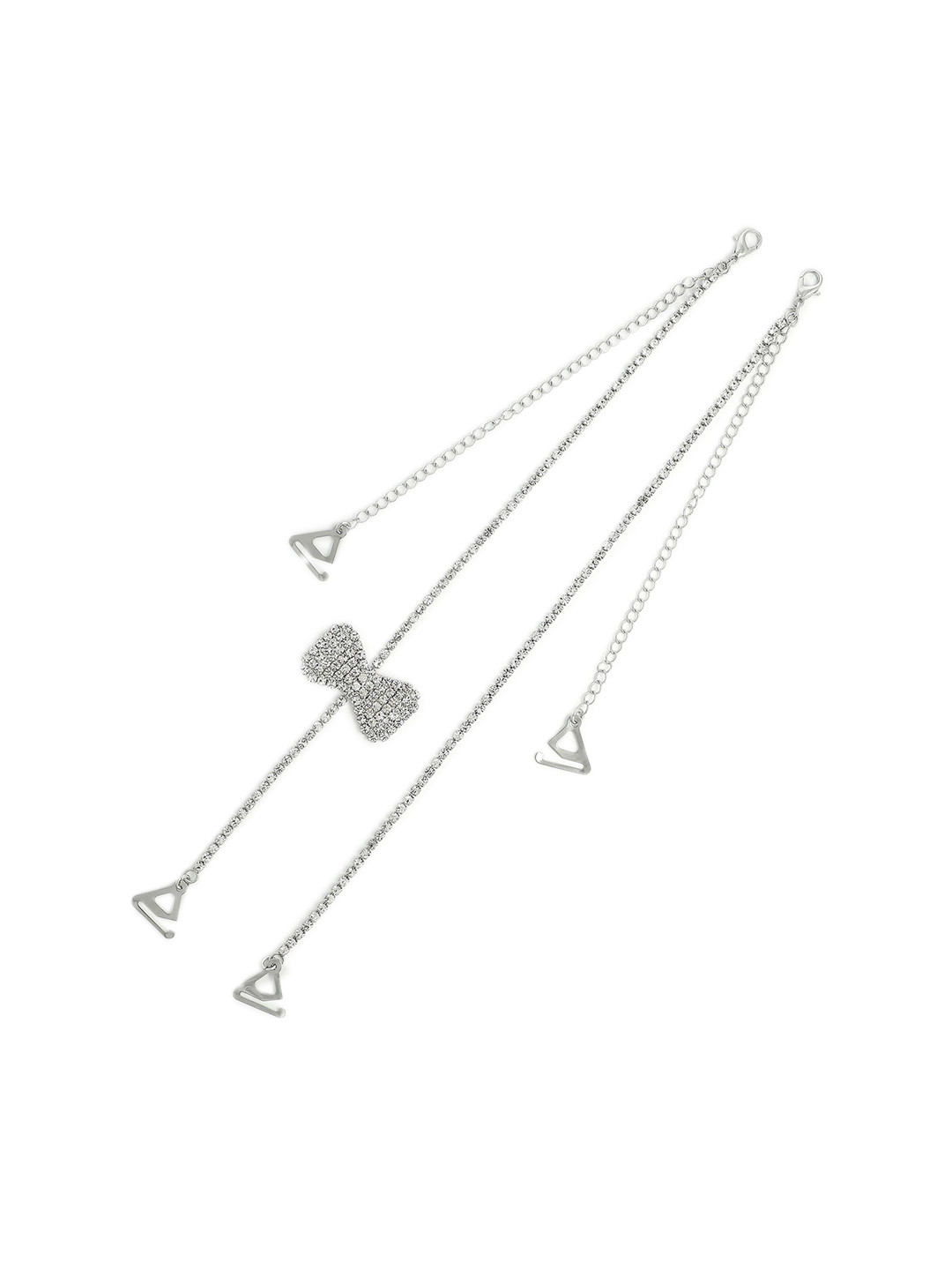 EL REGALO Silver-Toned Bra Straps