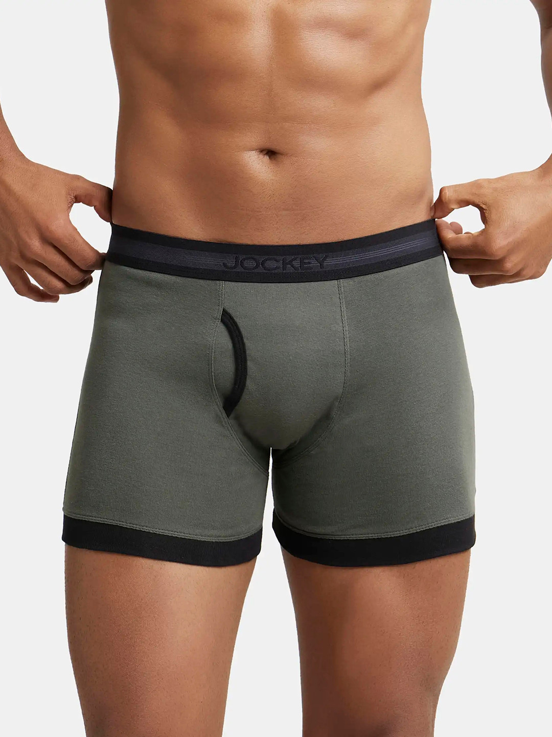 Jockey Combed Cotton Rib Boxer Trunk with StayFresh Treatment-1017