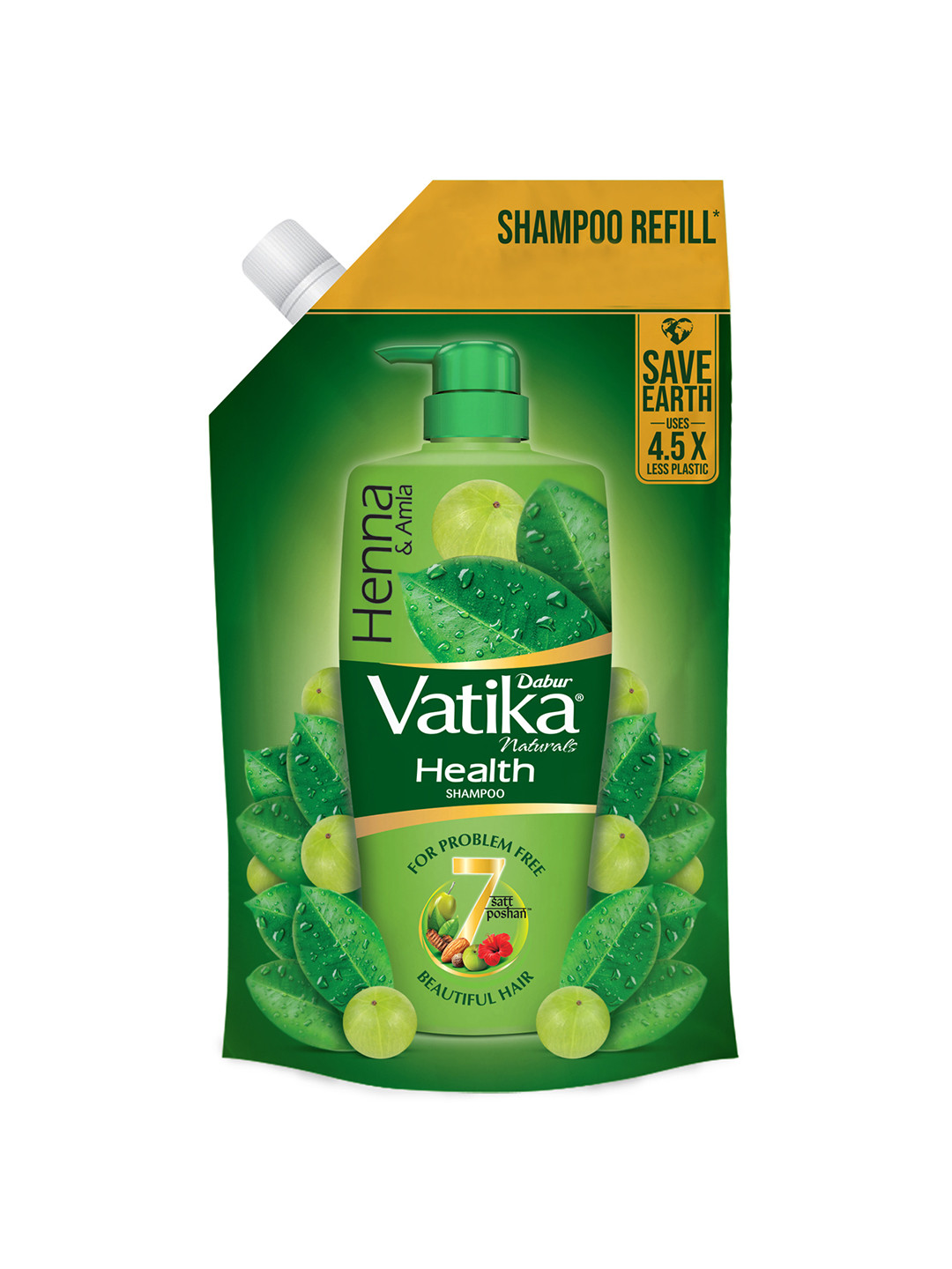 Dabur Vatika Health Shampoo With 7 Natural Ingredients - 1L