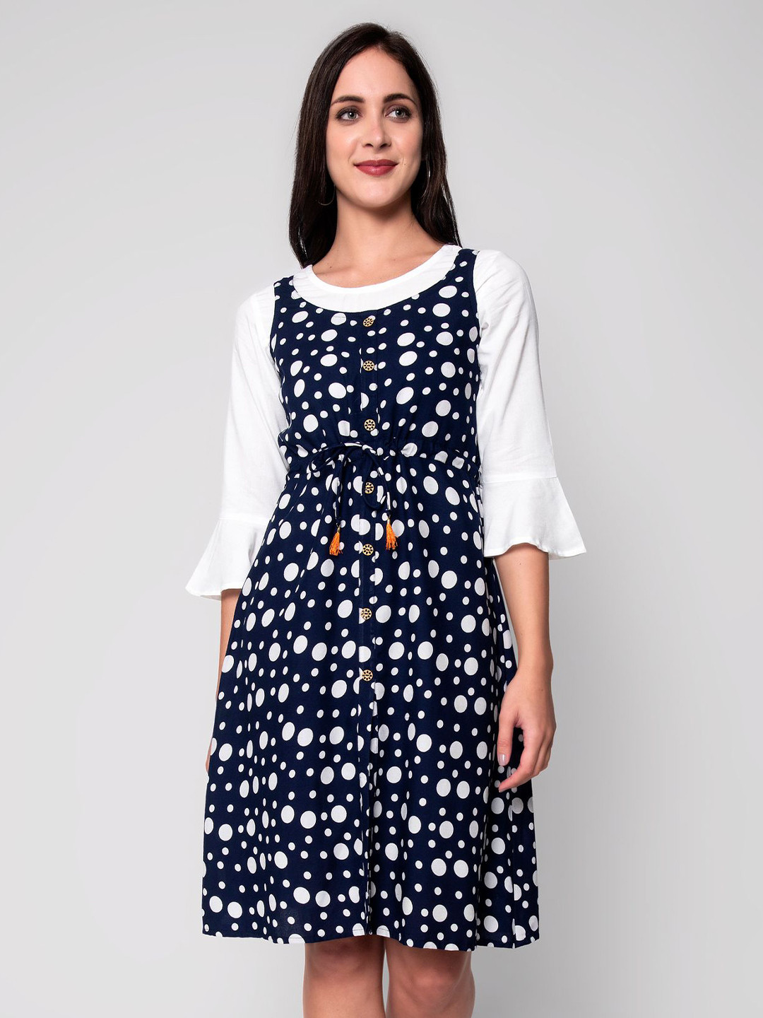 God Bless Navy Blue Dress