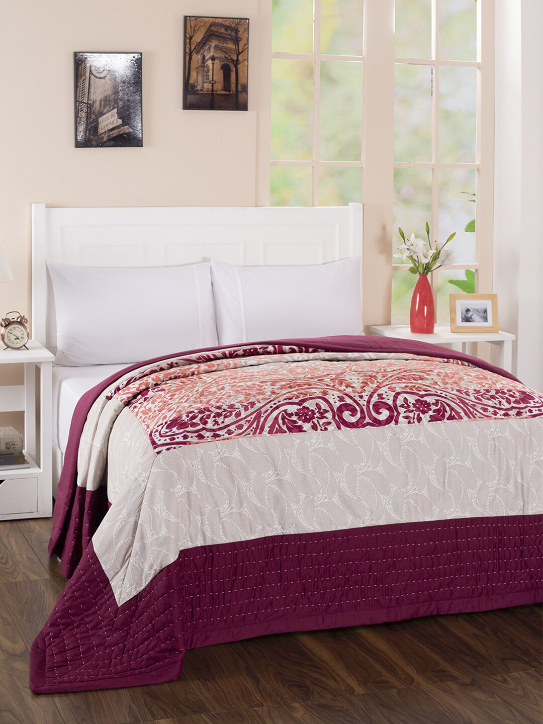 MASPAR Unisex Red Blankets Quilts and Dohars