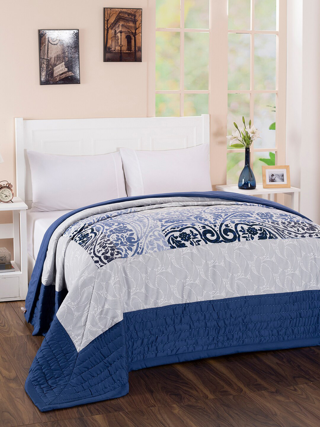 MASPAR Unisex Blue Blankets Quilts and Dohars