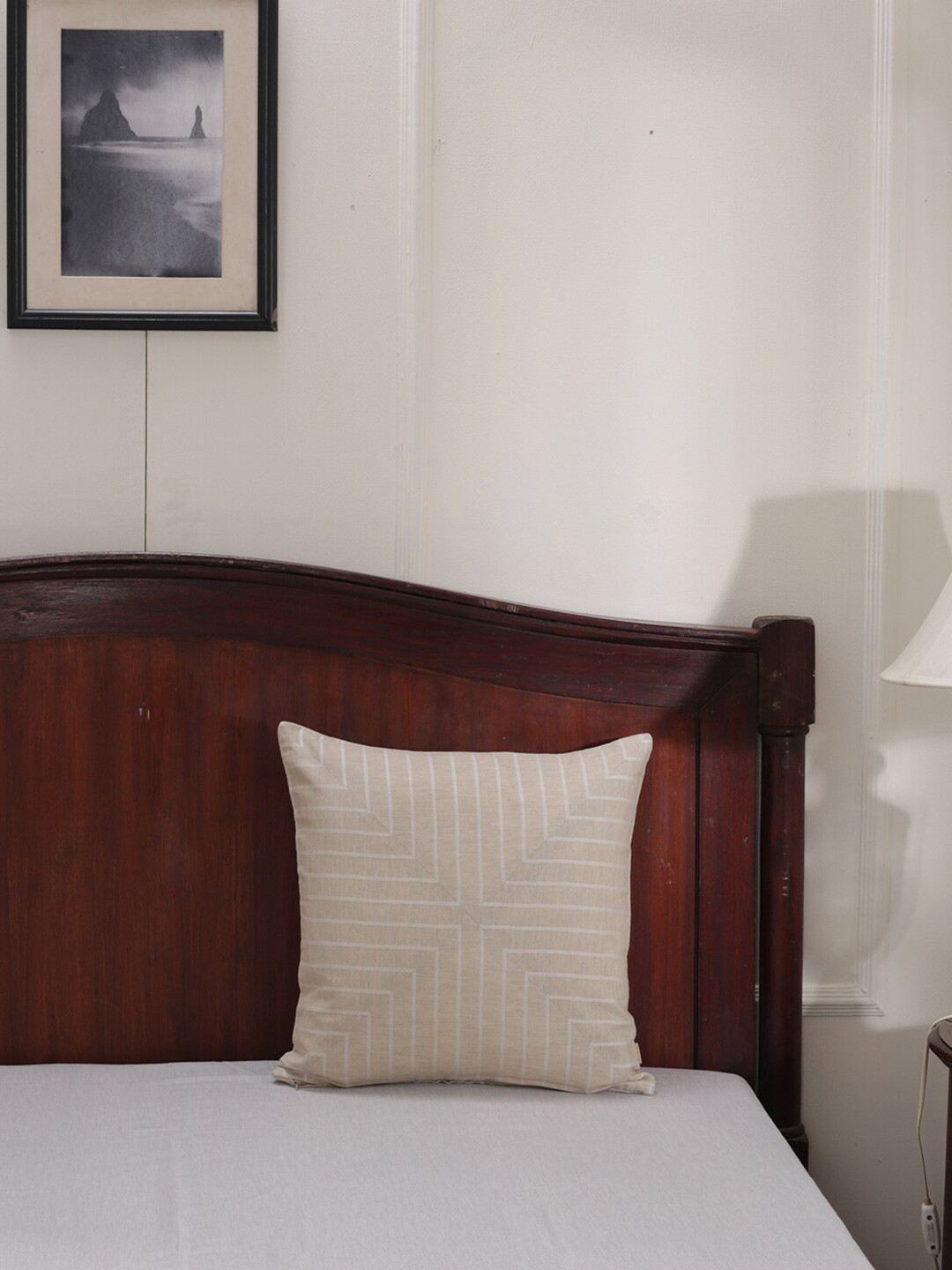 MASPAR Cotsmere Adore Geometric Cotton Washable Square Cushion Covers - 17.7 x 17.7 In