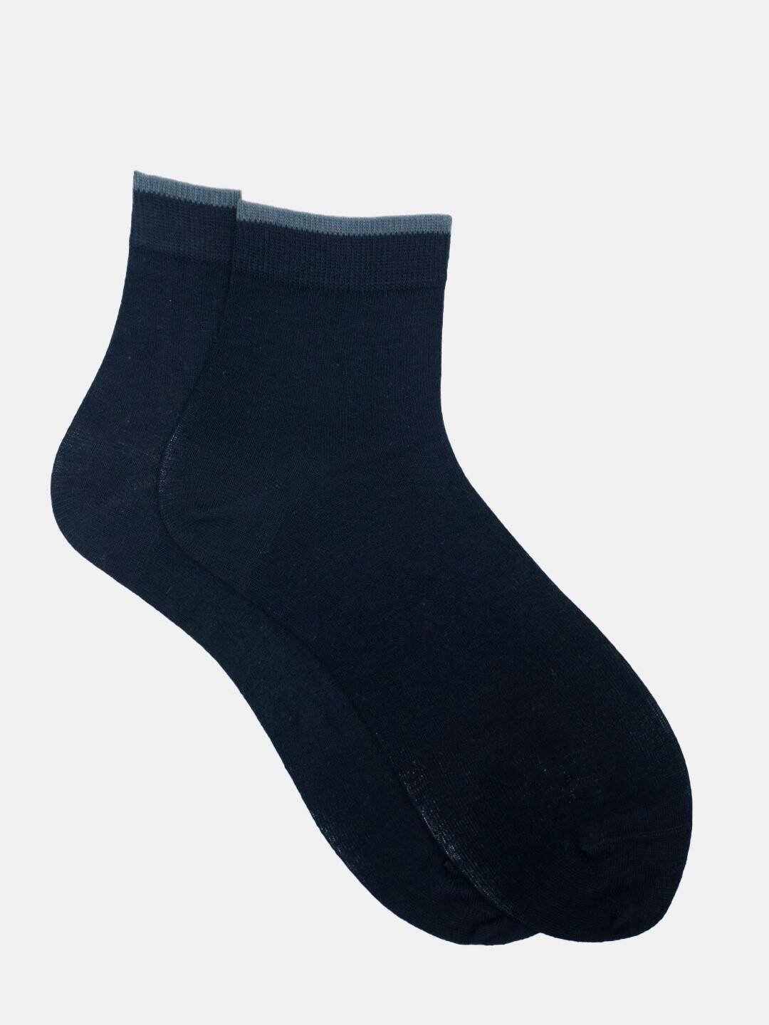 Soxytoes Black Solid Ankle- Length Cotton Socks
