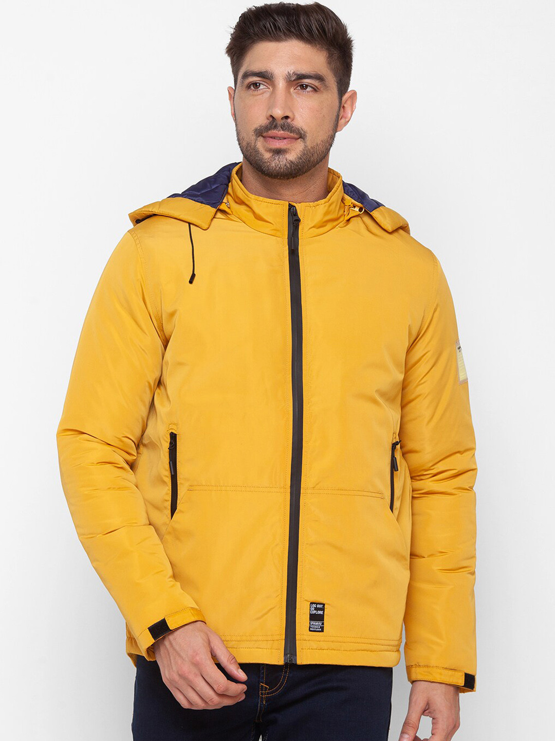 SPYKAR Men Yellow Padded Jacket