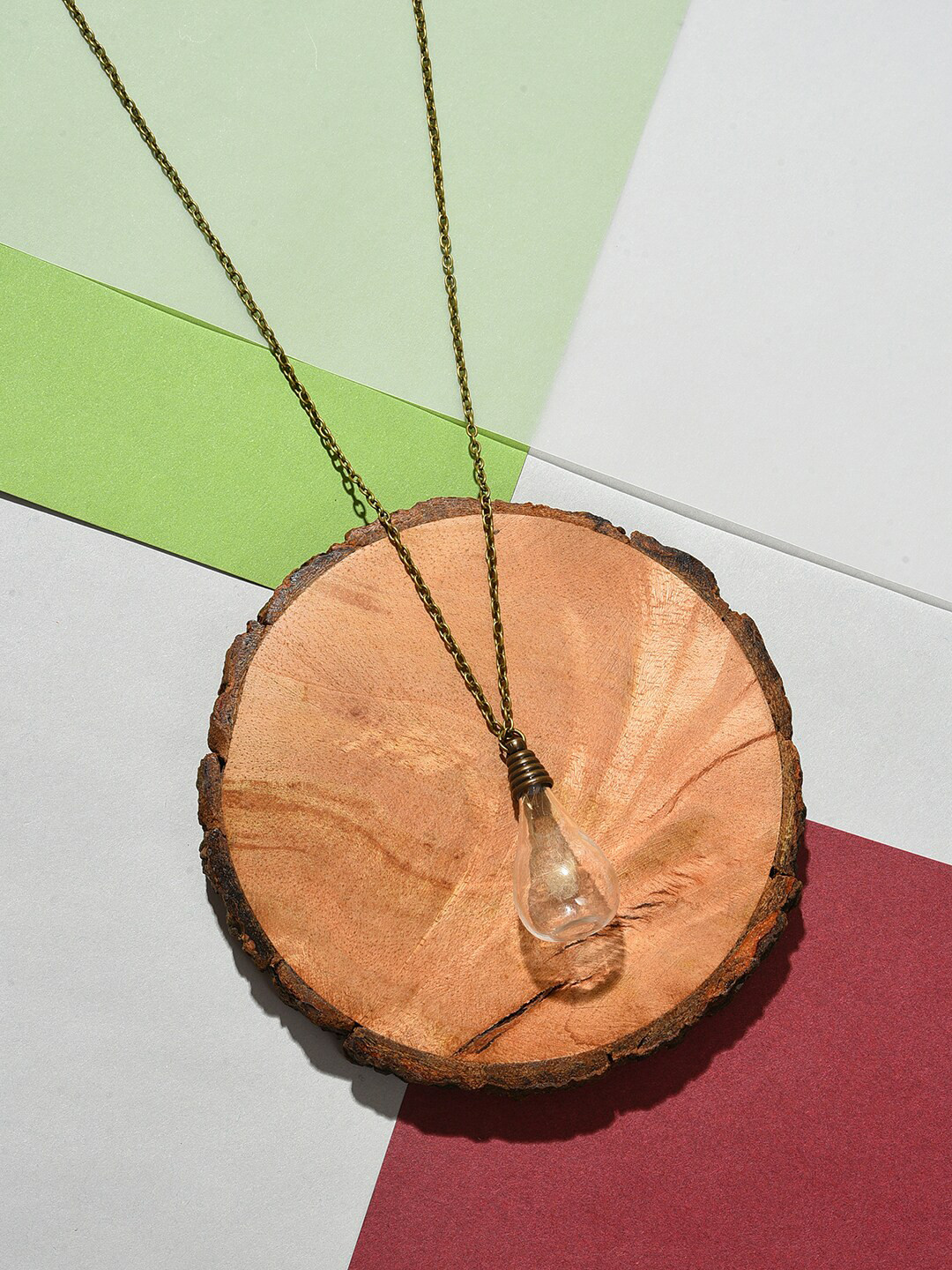 SOHI Silver-Toned & White Silver-Plated Chain