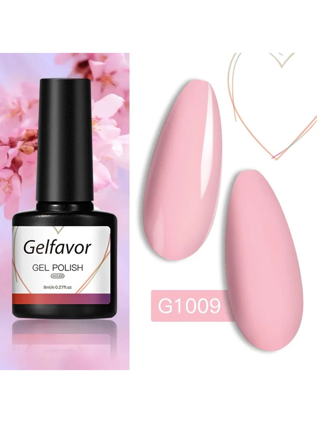 Gelfavor Gel Base Coat Hybrid Nail Polish - G1009 8 ml