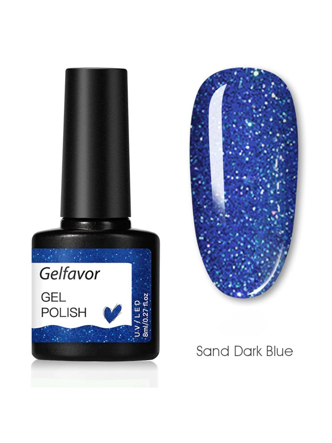 Gelfavor Summer Hybrid UV&LED Odorless Long-Lasting Gel Nail Polish - Sand Dark Blue G047