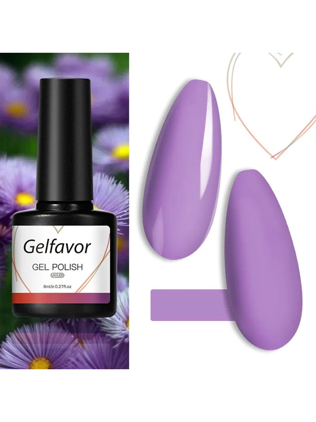Gelfavor Gel Base Coat Hybrid Nail Polish - G1005 8 ml