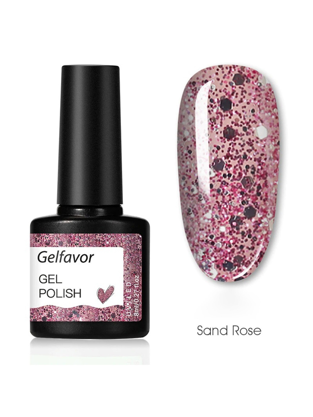 Gelfavor UV / LED Hybrid Gel Nail Polish 8 ml - Sand Rose
