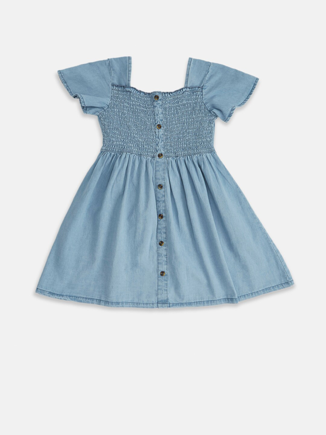 Pantaloons Junior Blue & vampire black Dress