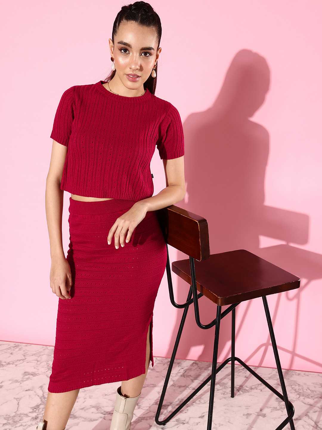 The Roadster Life Co. Women Self-Design Co-Ords Set