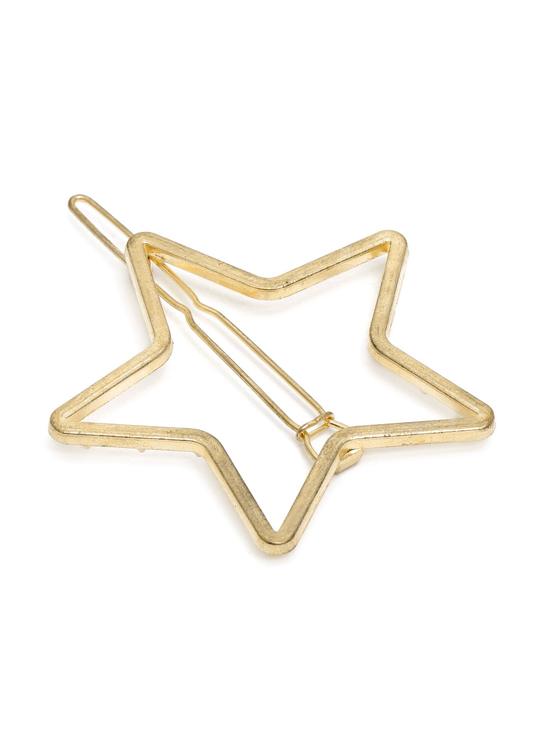 I Jewels Gold-Toned Star Shaped Hair Pin