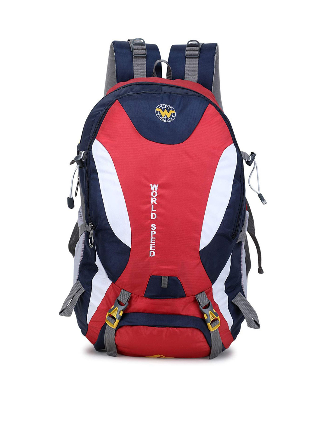 WORLD SPEED Unisex Red Backpacks