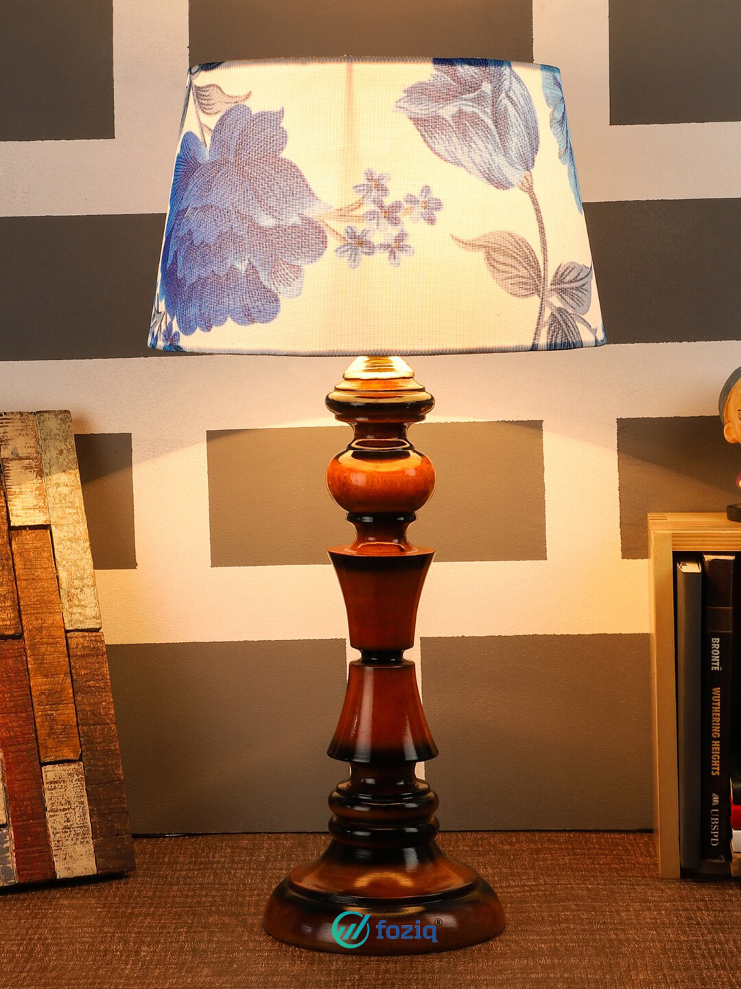 foziq Brown  PrintedTable Lamps
