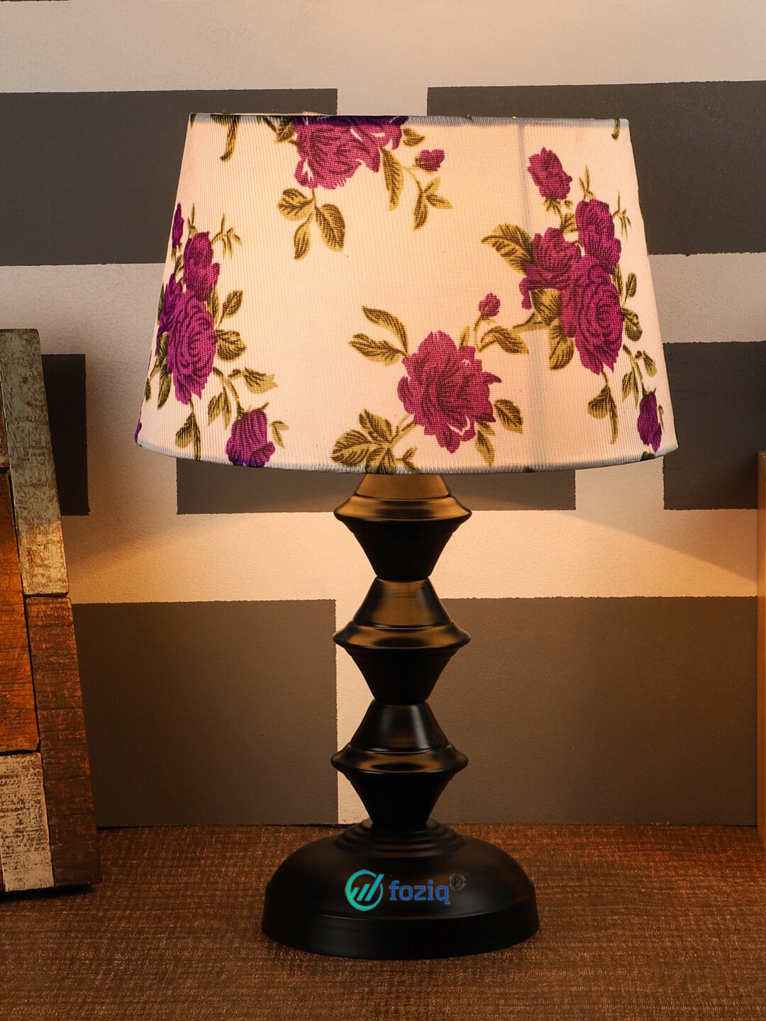 foziq Black & White Printed Table Lamps