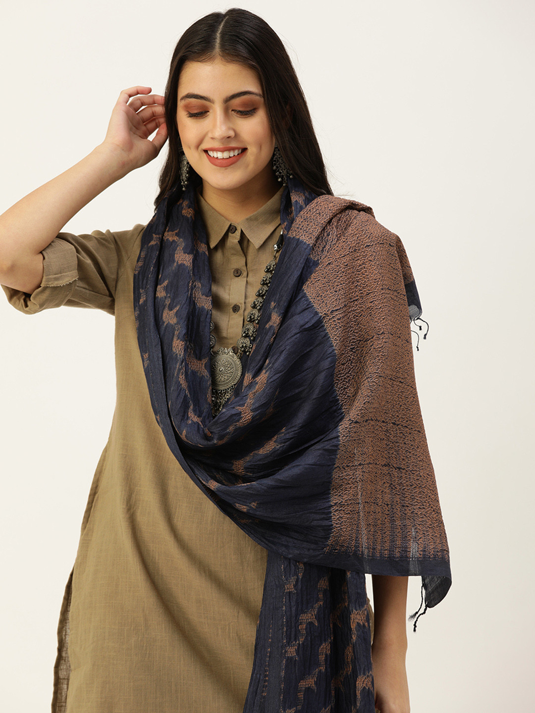ArtEastri Handloom Silk Shibori Dupatta