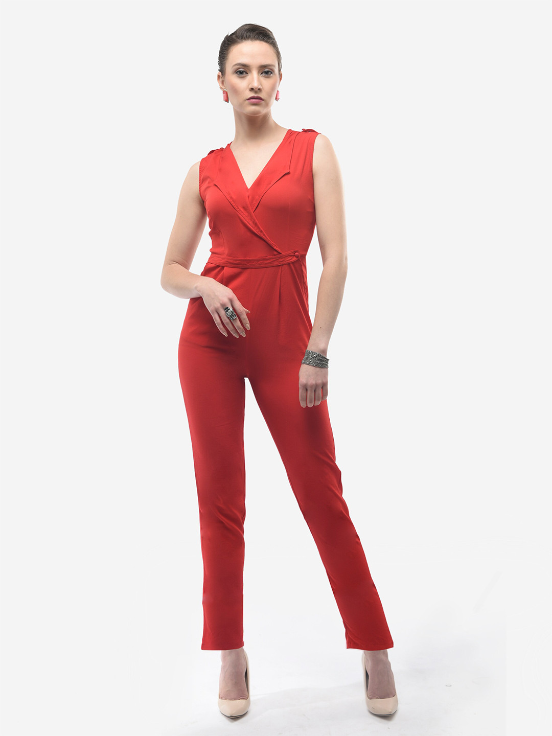 V&M Red Basic Jumpsuit