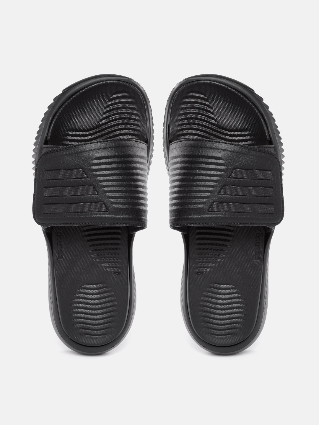 Buy ADIDAS Unisex Black Self Striped Alphabounce Slide 2.0 Sliders Flip Flops for Unisex 18738282 Myntra